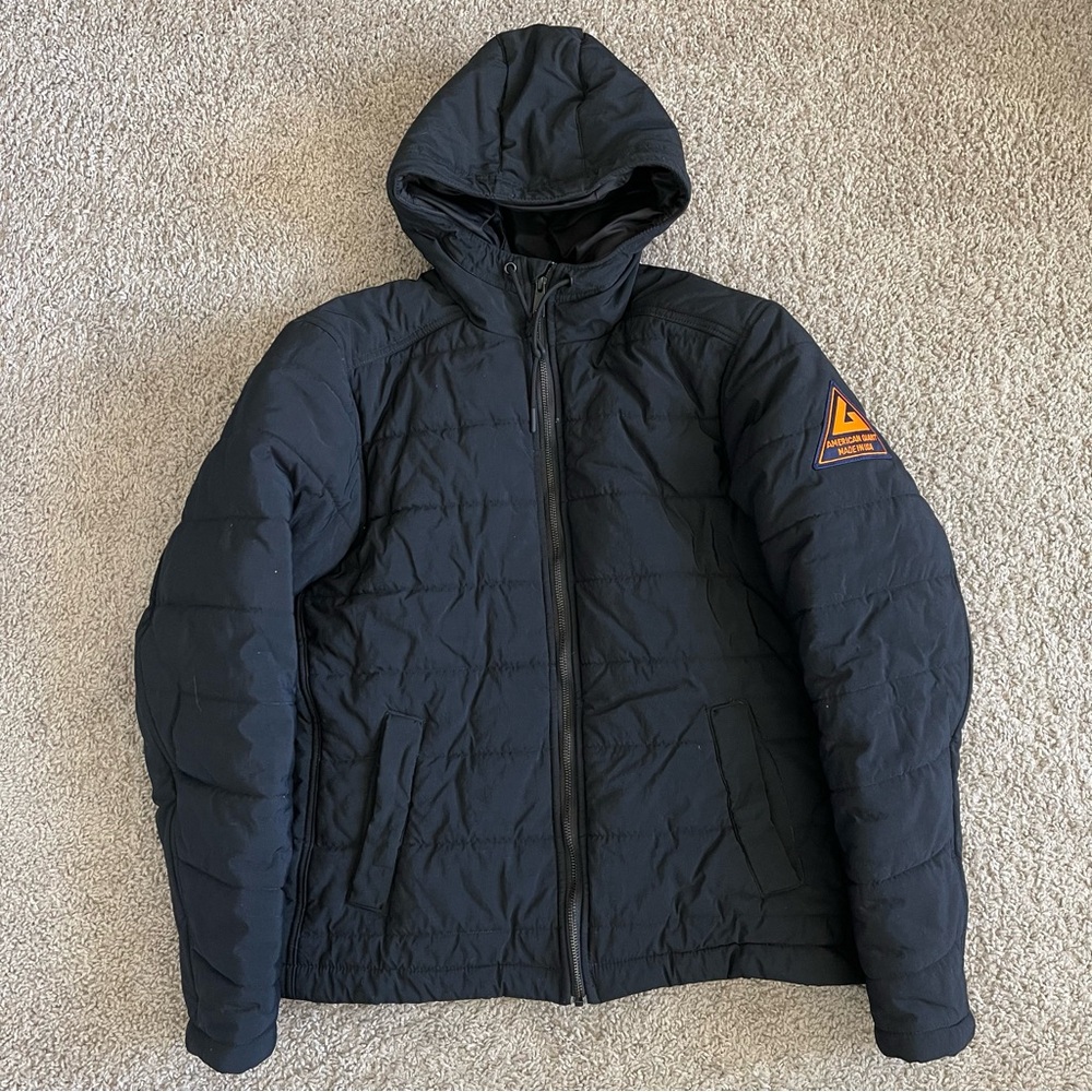 American Giant Performance Puffer Blizzard Full Zip Hooded Jacket